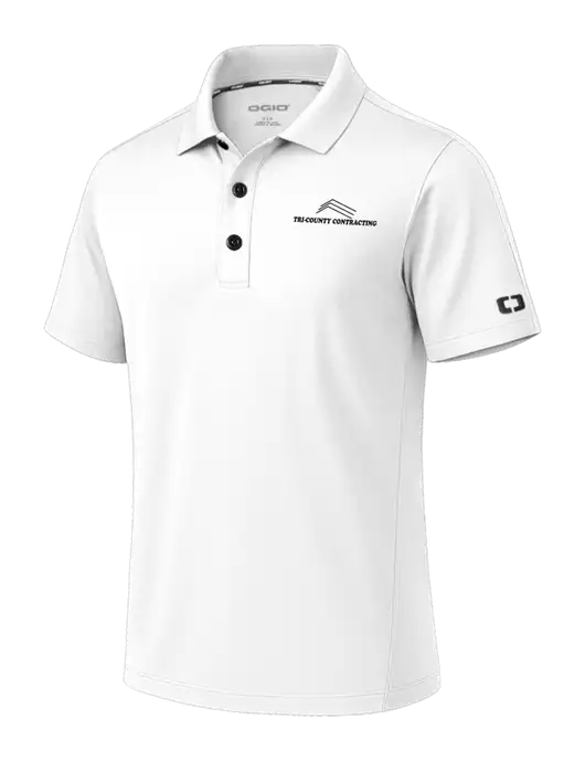 OGIO Envision White Polo w/Tri-County Logo