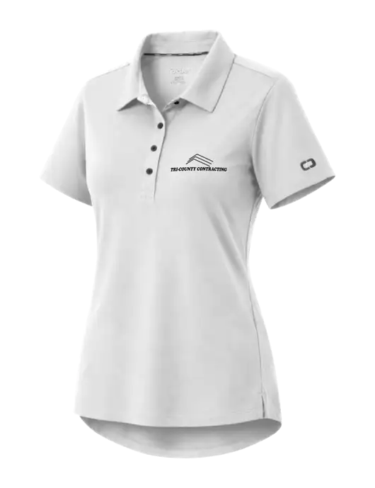 OGIO Womens Envision White Polo w/Tri-County Logo