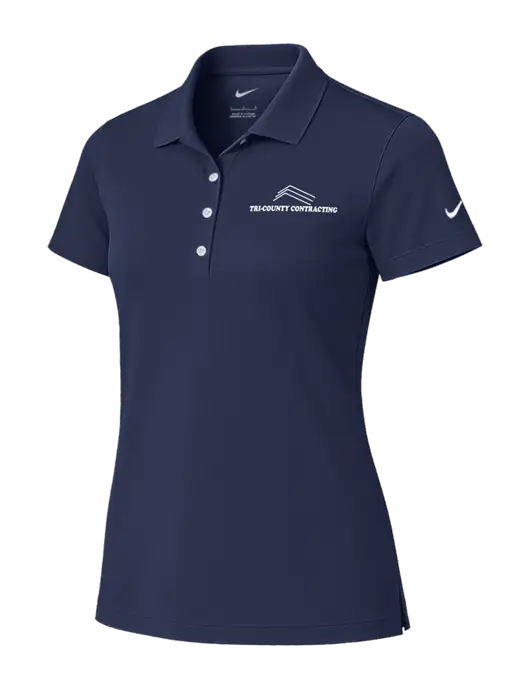 Nike Womens Dark Navy Tech Basic Dri-FIT Polo
 w/Tri-County Logo