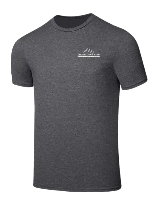 Seriously Soft Heathered Charcoal T-Shirt w/Tri-County Logo