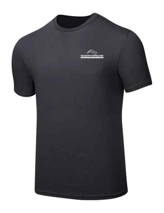Seriously Soft Charcoal T-Shirt w/Tri-County Logo
