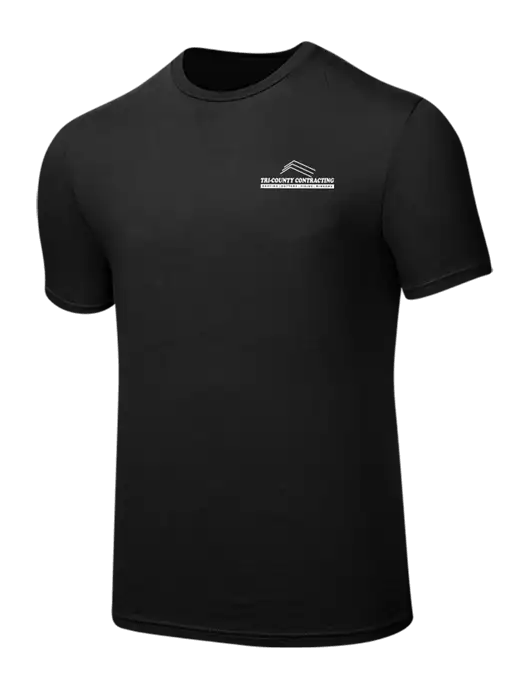 Seriously Soft Black T-Shirt w/Tri-County Logo