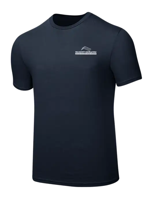 Seriously Soft Navy T-Shirt w/Tri-County Logo
