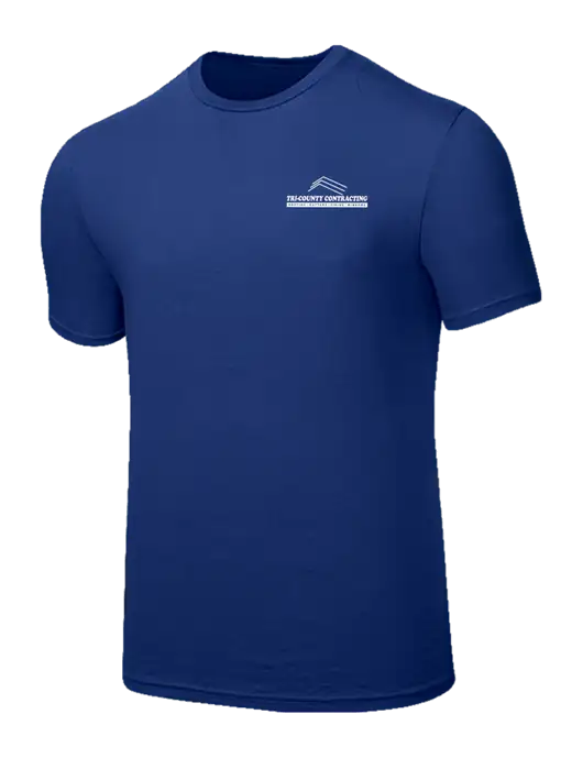 Seriously Soft Dark Royal T-Shirt w/Tri-County Logo