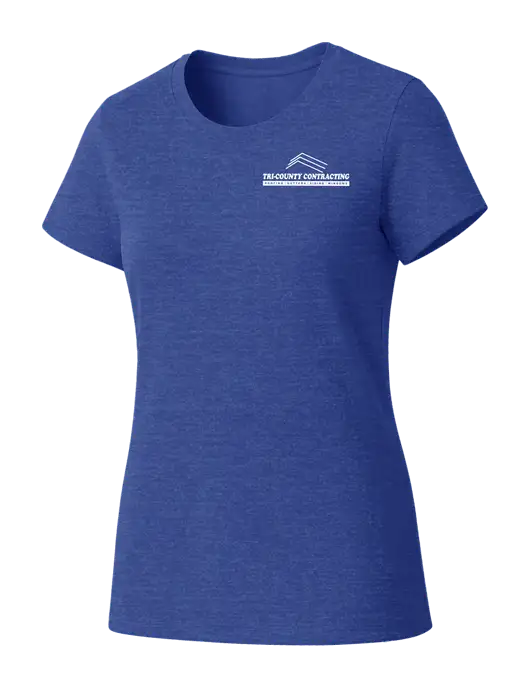Womens Seriously Soft Royal Frost T-Shirt w/Tri-County Logo