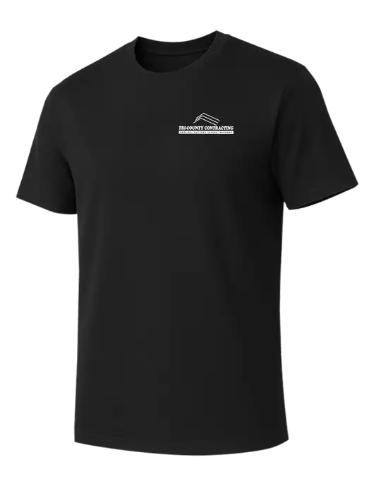 Allmade Deep Black Organic Cotton Tee w/Tri-County Logo
