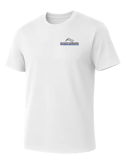 Allmade Bright White Organic Cotton Tee w/Tri-County Logo