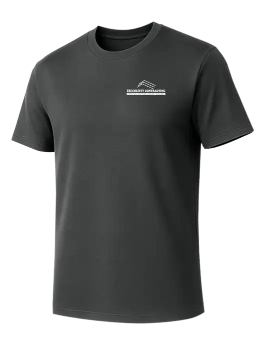Allmade Charcoal Grey Organic Cotton Tee w/Tri-County Logo