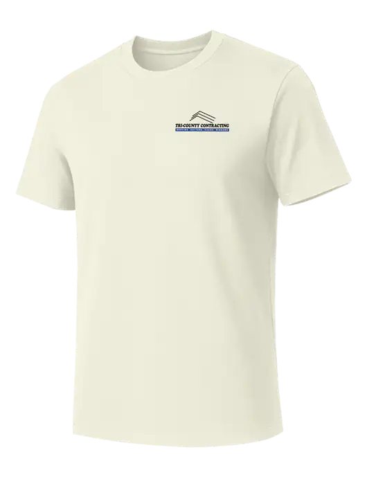 Allmade White Sand Organic Cotton Tee w/Tri-County Logo