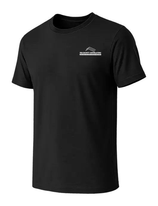 BELLA+CANVAS Black CVC Short Sleeve Tee w/Tri-County Logo