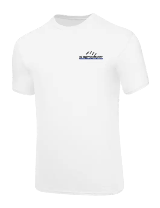 Core Blend White T-Shirt w/Tri-County Logo