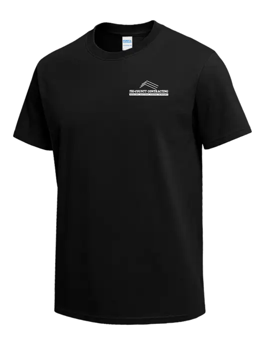 Black Heavyweight 6.1 oz T-Shirt w/Tri-County Logo