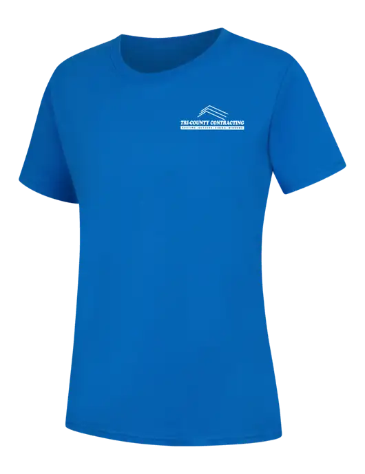 Womens Royal Blue Core Blend Tee w/Tri-County Logo