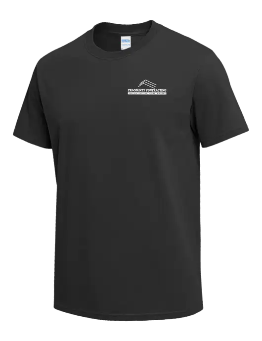 Charcoal Heavyweight 6.1 oz T-Shirt w/Tri-County Logo