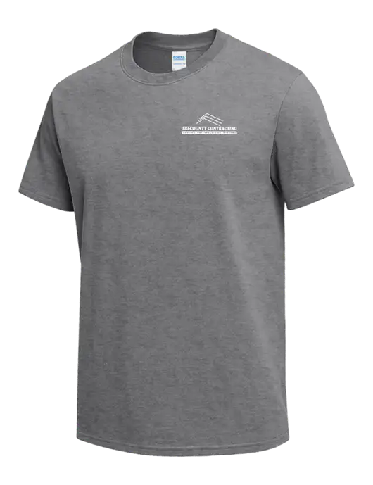 Medium Grey Heather Heavyweight 6.1 oz T-Shirt w/Tri-County Logo