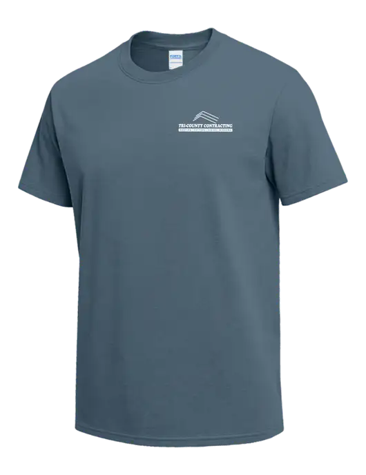 Slate Blue Heavyweight 6.1 oz T-Shirt w/Tri-County Logo