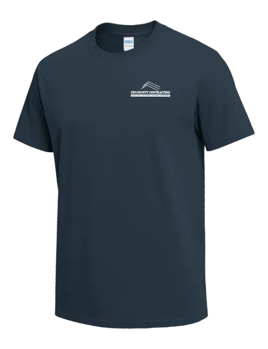 Dark Slate Blue Heavyweight 6.1 oz T-Shirt w/Tri-County Logo