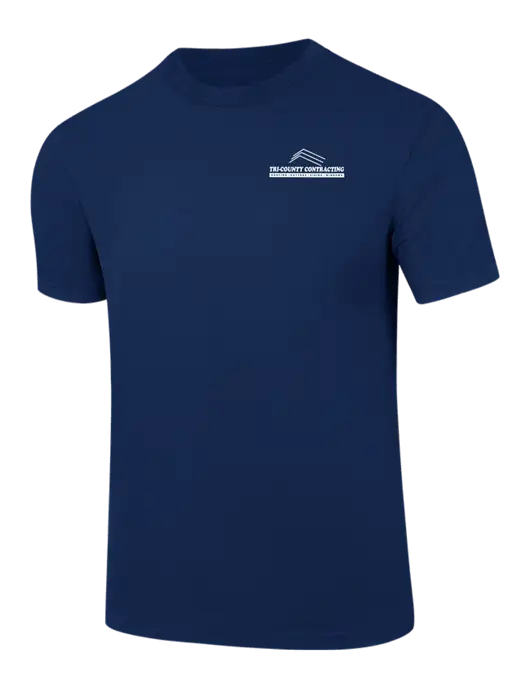 Comfort Colors 6.1 oz Dark Navy Heavyweight Ring Spun T-Shirt w/Tri-County Logo
