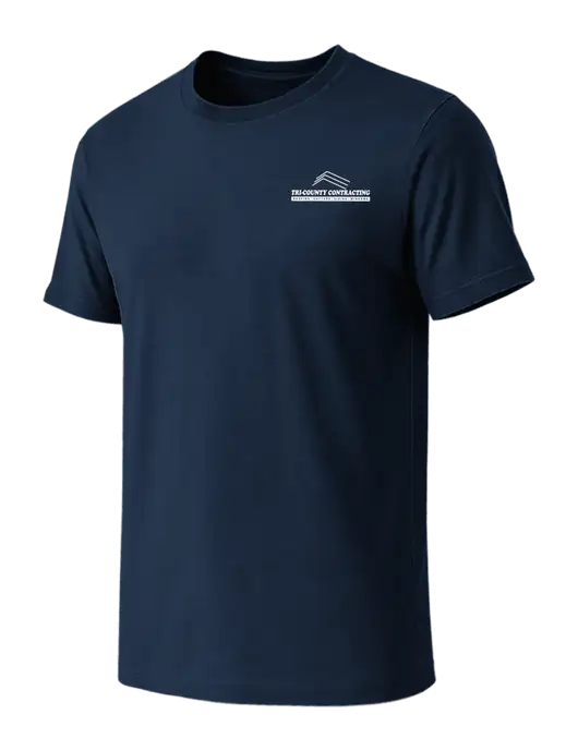 BELLA+CANVAS Navy CVC Short Sleeve Tee w/Tri-County Logo